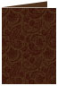 Paisley Chocolate Landscape Card 4 1/2 x 6 1/4 - 25/Pk