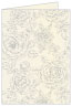 Rose Silver Landscape Card 4 1/2 x 6 1/4 - 25/Pk