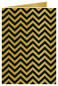 Chevron Noir Landscape Card 4 1/2 x 6 1/4 - 25/Pk