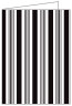 Stripe Black & White Landscape Card 4 1/2 x 6 1/4 - 25/Pk