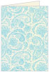Paisley Aquamarine Landscape Card 5 x 7 - 25/Pk