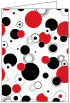 Disco Black-Red Landscape Card 5 x 7 - 25/Pk