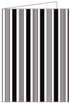 Stripe Black & White Landscape Card 5 x 7 - 25/Pk