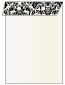 Floral Black Layer Invitation Cover (5 3/8 x 7 3/4) - 25/Pk