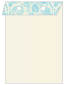 Paisley Aquamarine Layer Invitation Cover (5 3/8 x 7 3/4) - 25/Pk