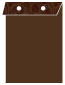 Paisley Chocolate Layer Invitation Cover (5 3/8 x 7 3/4) - 25/Pk