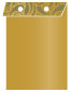 Peacock Antique Gold Layer Invitation Cover (5 3/8 x 7 3/4) - 25/Pk