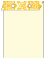 Morocco Yellow Layer Invitation Cover (5 3/8 x 7 3/4) - 25/Pk