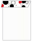 Disco Black-Red Layer Invitation Cover (5 3/8 x 7 3/4) - 25/Pk