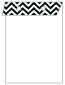 Chevron B&W Layer Invitation Cover (5 3/8 x 7 3/4) - 25/Pk