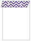 Chevron Amethyst Layer Invitation Cover (5 3/8 x 7 3/4) - 25/Pk