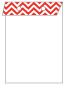 Chevron Rouge Layer Invitation Cover (5 3/8 x 7 3/4) - 25/Pk