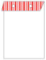 Stripe Rouge Layer Invitation Cover (5 3/8 x 7 3/4) - 25/Pk