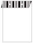 Stripe Black & White Layer Invitation Cover (5 3/8 x 7 3/4) - 25/Pk