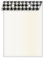 Houndstooth Black & White Layer Invitation Cover (5 3/8 x 7 3/4) - 25/Pk