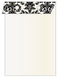 Victoria Black & White Layer Invitation Cover (5 3/8 x 7 3/4) - 25/Pk