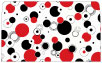 Disco Black-Red No 10 Envelope Liner (for No 10 envelopes) - 25/Pk