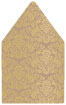 Floral Bronze 6 x 6 Envelope Liner (for 6 x 6 envelopes) - 25/Pk