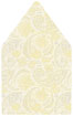 Paisley Yellow 6 x 6 Envelope Liner (for 6 x 6 envelopes) - 25/Pk