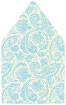 Paisley Aquamarine 6 x 6 Envelope Liner (for 6 x 6 envelopes) - 25/Pk