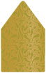 Peacock Antique Gold 6 x 6 Envelope Liner (for 6 x 6 envelopes) - 25/Pk