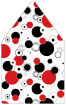 Disco Black-Red 6 x 6 Envelope Liner (for 6 x 6 envelopes) - 25/Pk