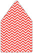 Chevron Rouge 6 x 6 Envelope Liner (for 6 x 6 envelopes) - 25/Pk