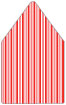 Stripe Rouge 6 x 6 Envelope Liner (for 6 x 6 envelopes) - 25/Pk