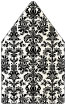 Victoria Black & White 6 x 6 Envelope Liner (for 6 x 6 envelopes) - 25/Pk