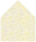 Paisley Yellow A6 Envelope Liner (for A6 envelopes) - 25/Pk