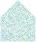 Paisley Aquamarine A6 Envelope Liner (for A6 envelopes) - 25/Pk
