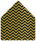 Chevron Noir A6 Envelope Liner (for A6 envelopes) - 25/Pk