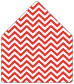 Chevron Rouge A6 Envelope Liner (for A6 envelopes) - 25/Pk