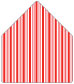 Stripe Rouge A6 Envelope Liner (for A6 envelopes) - 25/Pk