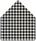 Houndstooth Black & White A6 Envelope Liner (for A6 envelopes) - 25/Pk