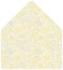 Paisley Yellow 4 Bar Envelope Liner (for 4BAR envelopes) - 25/Pk