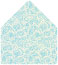 Paisley Aquamarine 4 Bar Envelope Liner (for 4BAR envelopes) - 25/Pk