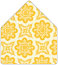 Morocco Yellow 4 Bar Envelope Liner (for 4BAR envelopes) - 25/Pk