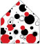 Disco Black-Red 4 Bar Envelope Liner (for 4BAR envelopes) - 25/Pk
