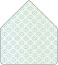 Rococo Aqua 4 Bar Envelope Liner (for 4BAR envelopes) - 25/Pk