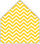 Chevron Bumble Bee 4 Bar Envelope Liner (for 4BAR envelopes) - 25/Pk