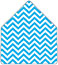 Chevron Fiji 4 Bar Envelope Liner (for 4BAR envelopes) - 25/Pk