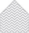 Chevron Pewter 4 Bar Envelope Liner (for 4BAR envelopes) - 25/Pk