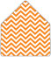 Chevron Lava 4 Bar Envelope Liner (for 4BAR envelopes) - 25/Pk