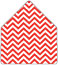 Chevron Rouge 4 Bar Envelope Liner (for 4BAR envelopes) - 25/Pk