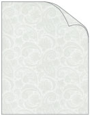 Silver Paisely Translucent paper 8 1/2 x 11 - 25/Pk