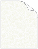 Beige Paisely Translucent paper 8 1/2 x 11 - 25/Pk