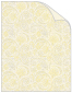 Paisley Yellow Matte Text - 25/Pk