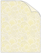 Paisley Yellow Text 8 1/2 x 11 - 25/Pk