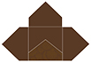 Paisley Chocolate Pochette Style A5 (5 1/2 x 5 1/2) - 10/Pk